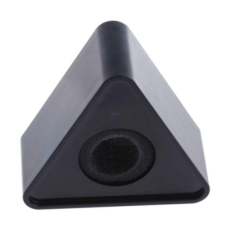 Black Hole Triangular Mic Microphone TV Interview Logo Flag Station DIY Good: Black