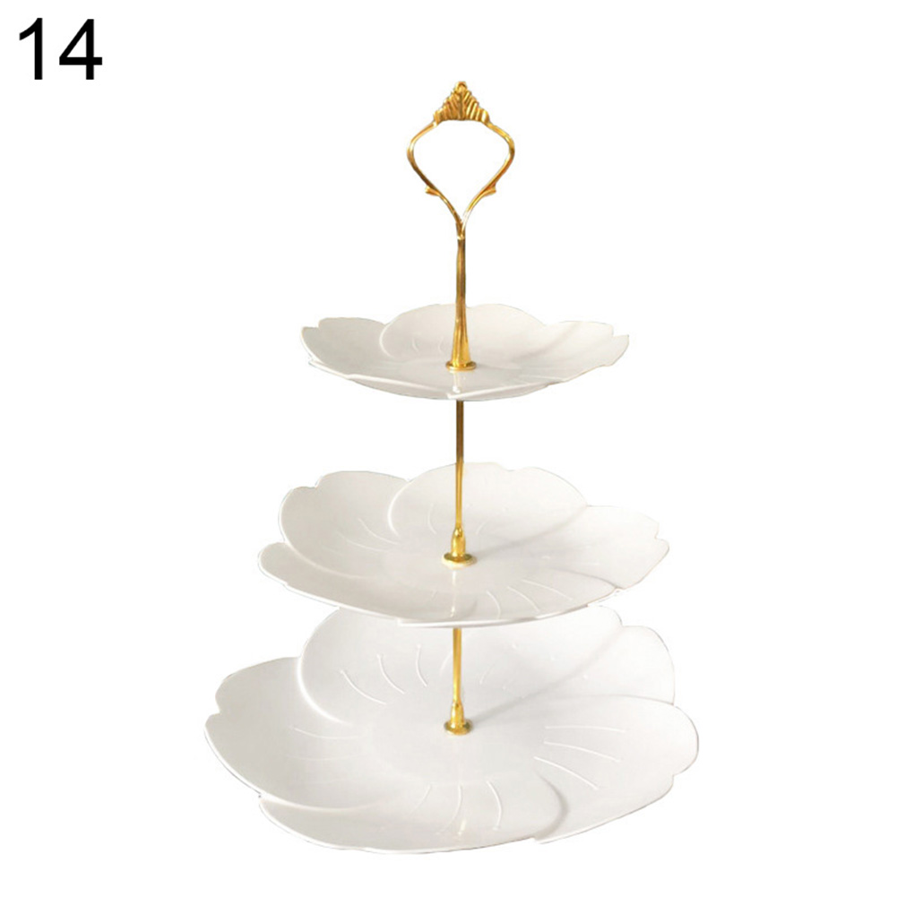 2/3 Tiers Fruit Taart Plaat Houder Stand Home Festival Party Dessert Opbergrek Dessert Borden Keuken Accessoires: 14