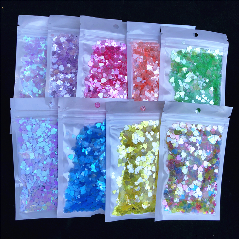 Rose Crystal 3mm 4mm 6mm Multi Size 3000 stks Liefde Hart Vorm Losse Pailletten Pailetten voor Nagels art, bruiloft decoratie confetti