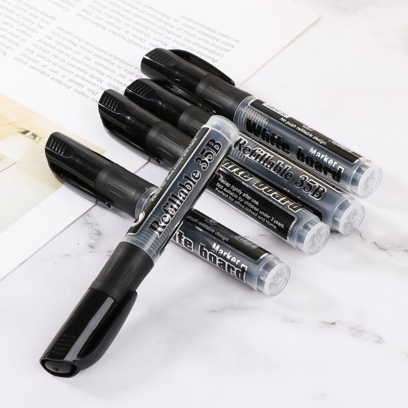 Erasable Whiteboard Marker Pen Dry-Erase Sign Ink Refillable Office School Supplies Student