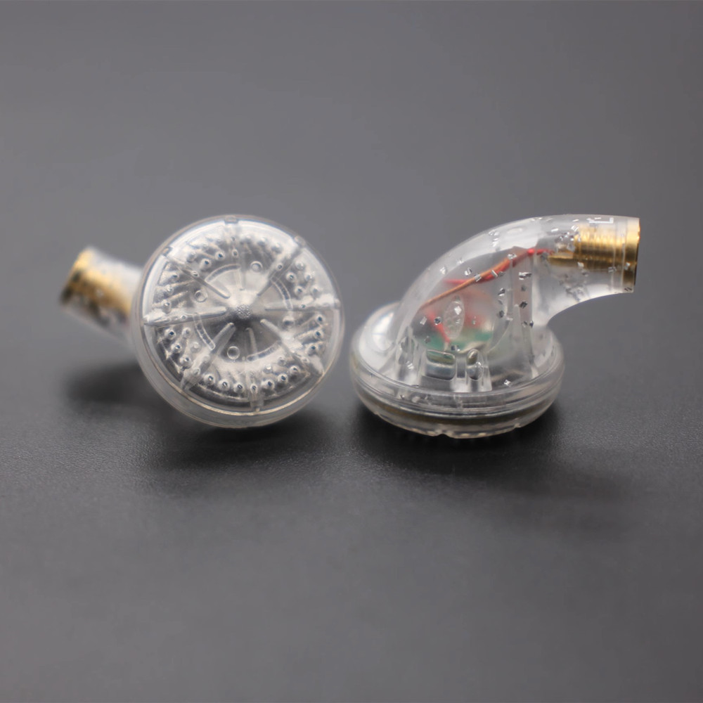 FENGRU JZ32 Diy controlador de película de berilio/controlador LCP/diafragma de diamante azul PET 300ohm auriculares de cabeza plana auriculares internos de graves pesados: Verde