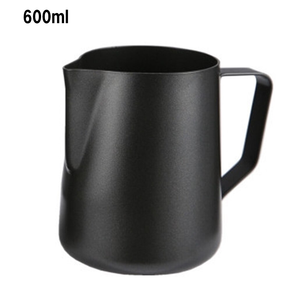 350/600ML Stainless Steel Milk Frothing Pitcher Espresso Coffee Barista Craft Latte Cappuccino Cream Froth Jug Maker: 600ml b