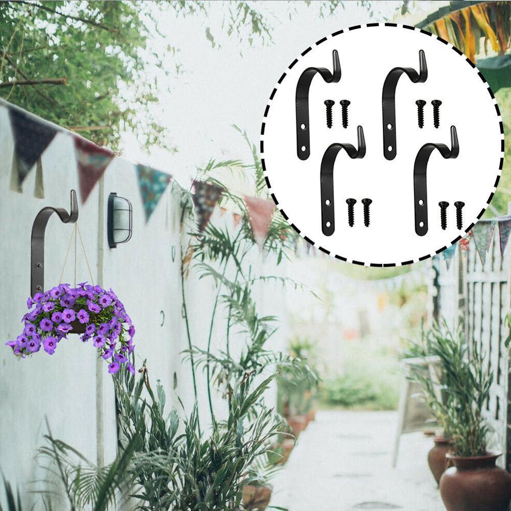 4 Sets Van Metalen Haken J-Vormige Haken Verf Zwart Haken Haken Haken Haken Metalen Schilderij Kleding Haken 71mm Zak W4B0