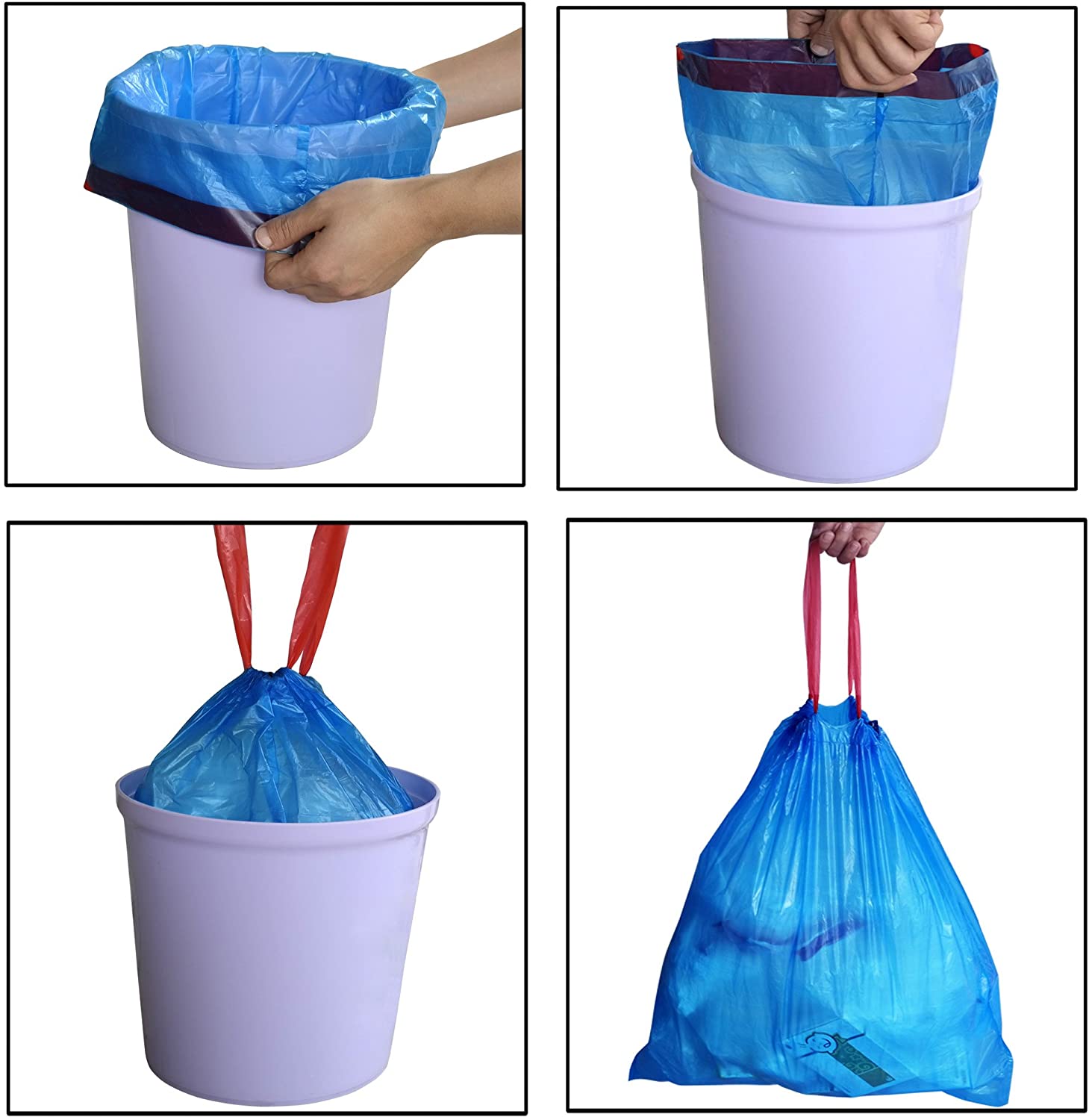 Foldable Waste Bin Hanging Trash Can Collapsible Easy Clean Indoor Kitchen Food Garbage Bucket Under Countertop Sink Rubbish