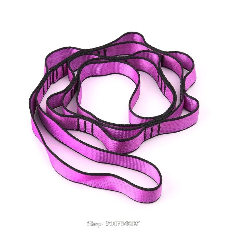 Climbing Nylon Daisy Chain Rope With Loops Yoga Hammock Hanging Strap Bandlet N16 20: Climbing Rope 3