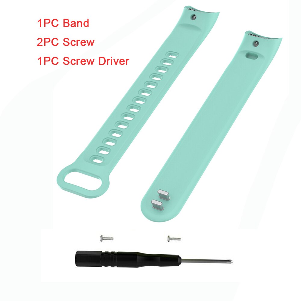 wristbands For Tracker accessories TPE Sports Wrist Band Bracelet Strap for Huawei Honor Band 3 Smart Fitness Tracker 11.26: waterGreen
