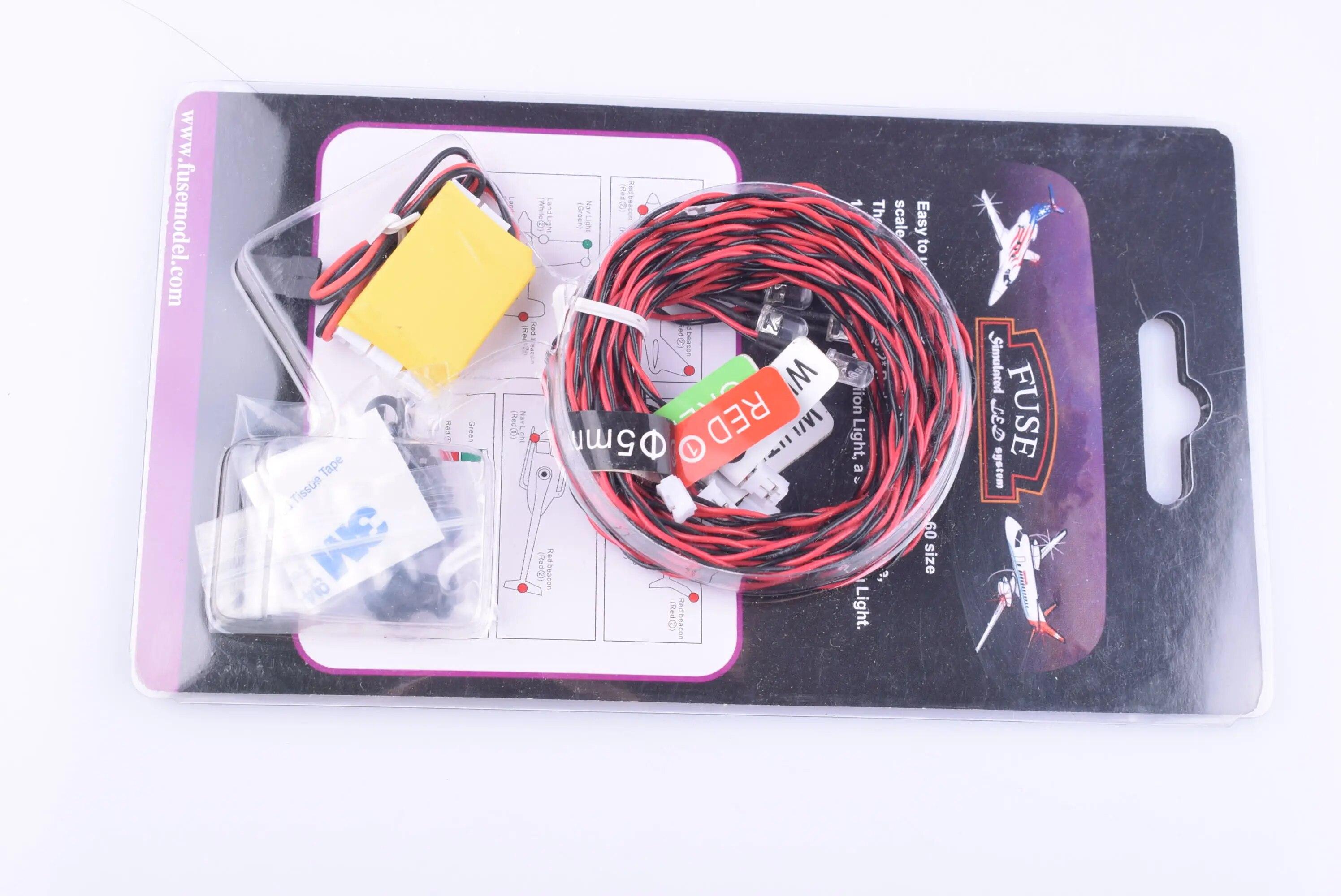 RC Realistic LED Lighting Kit for Airplanes and Helicopters