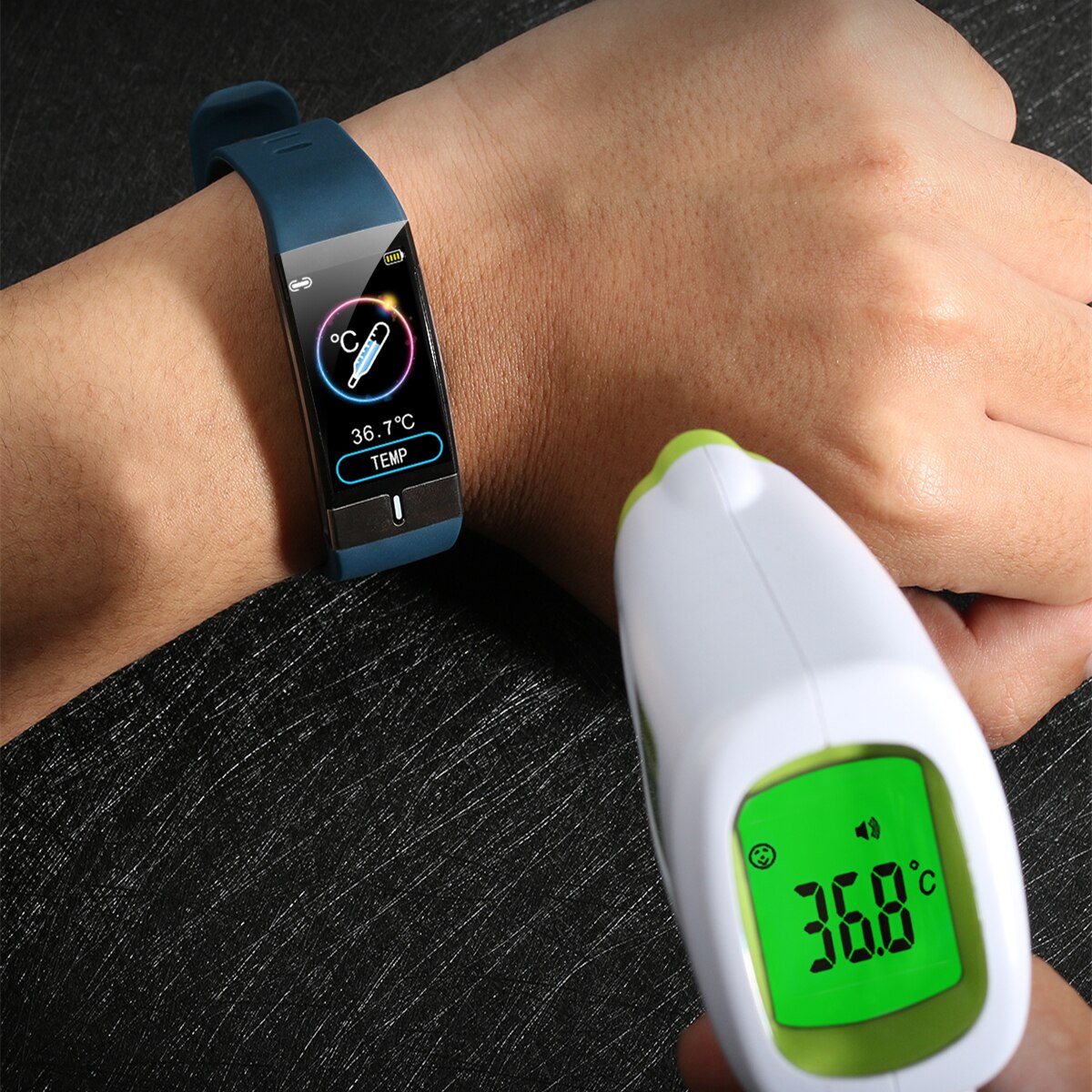 Body Temperature Monitor Smart Band ECG PPG Wristband Heart Rate Smart Watch Blood Pressure Measurement Sport Fitness Bracelet