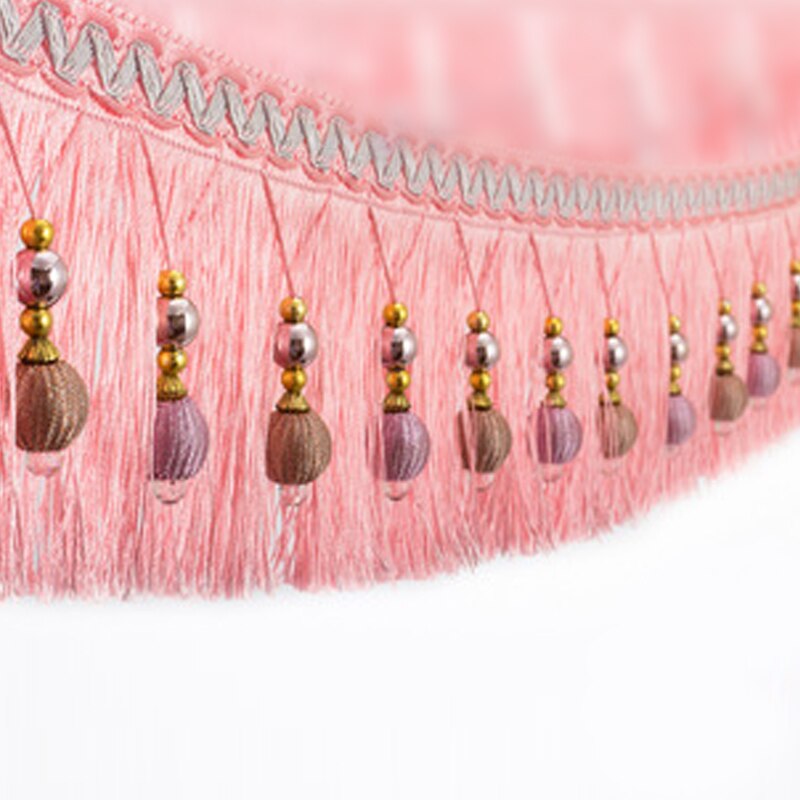 Garniture de gland de rideau de couture, robe de danse à franges de ruban de dentelle, vêtement de scène, bord de rideau de maison, accessoires décoratifs d'artisanat de bricolage, 3m