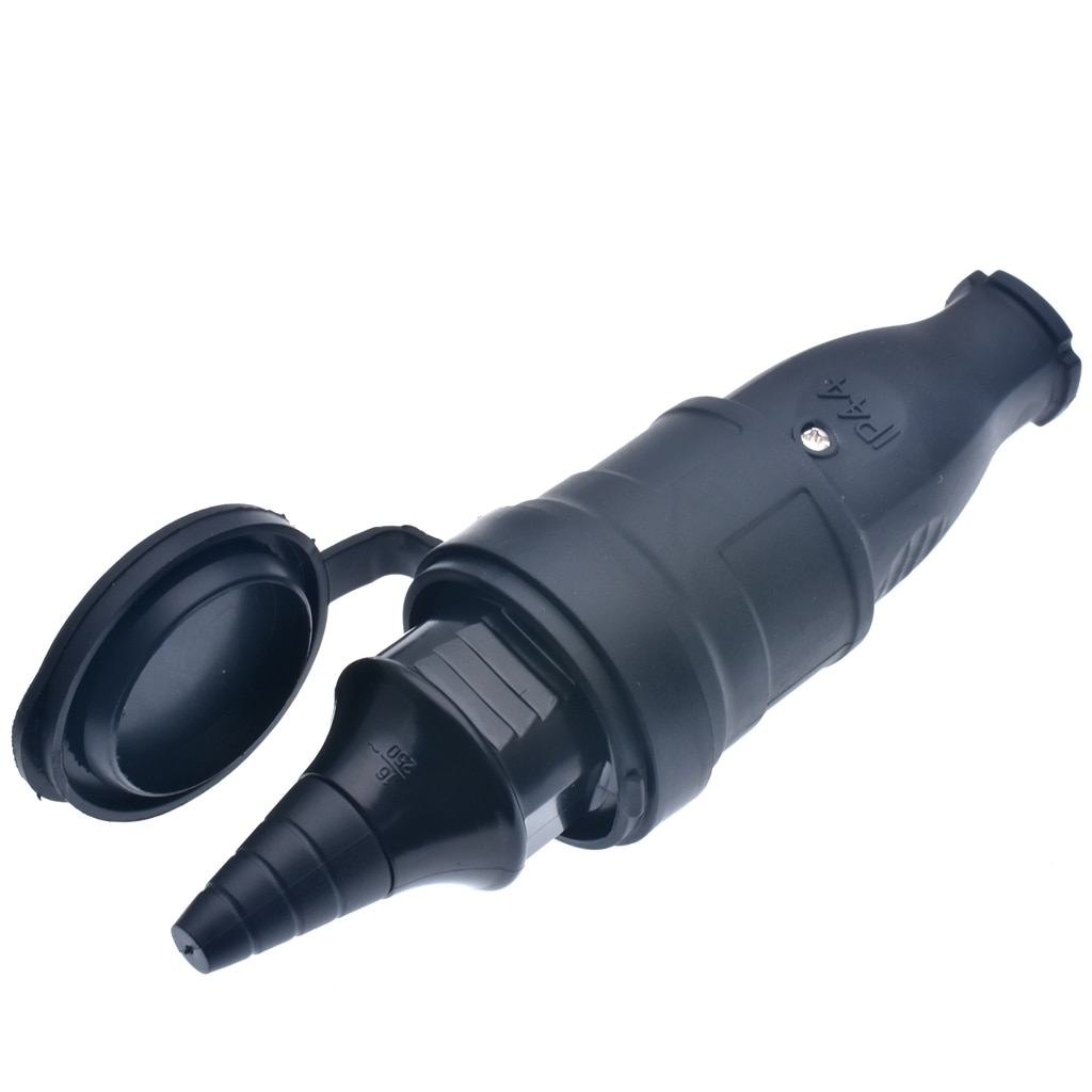 France Waterproof Female Socket 16A Electrical Male Schuko Plug 250V AC Power Adapter 4000W Power Socket Industrial