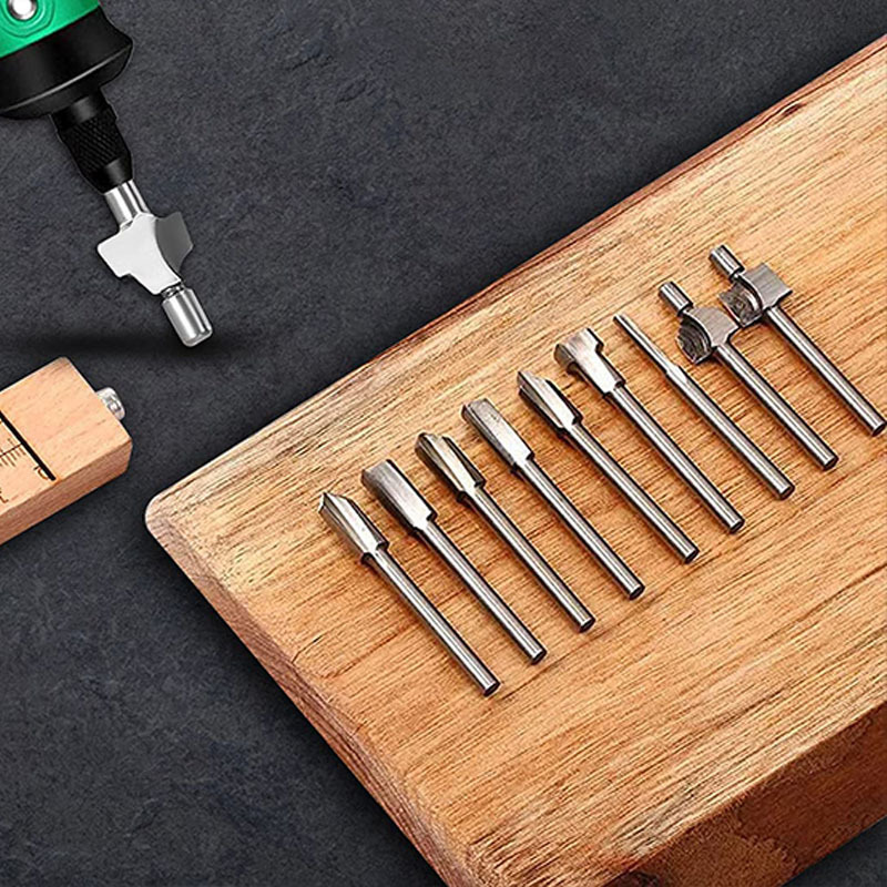 Houtbewerking Router Bit HSS Frezen Cuuter voor Dremel Rotary Gereedschap DIY Hout Carbide Carving Graveren Trimmen Boren Timmerwerk