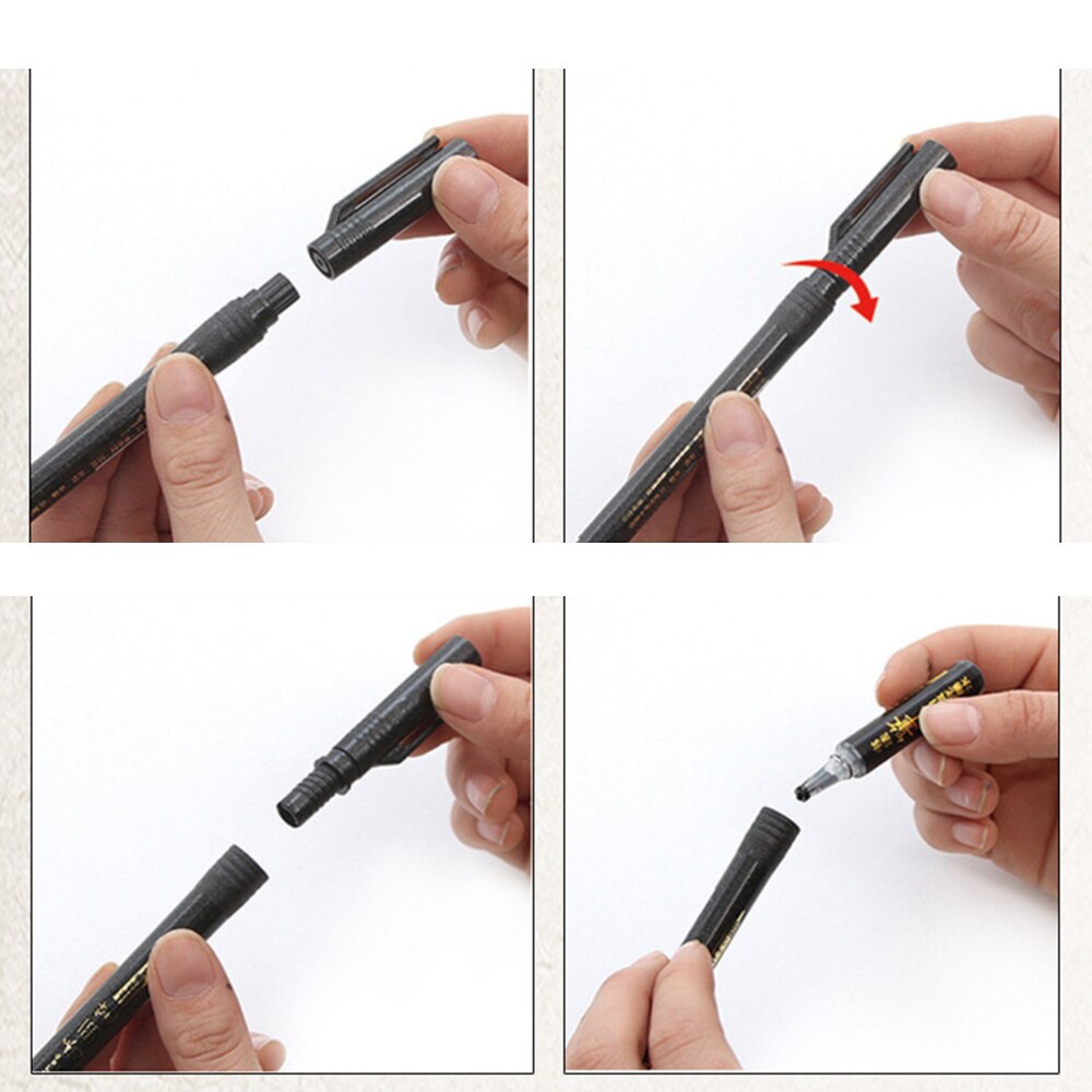 4pcs Writing Brush Calligraphy Pen Ink Writing Brush Signature Writing Painting Tool