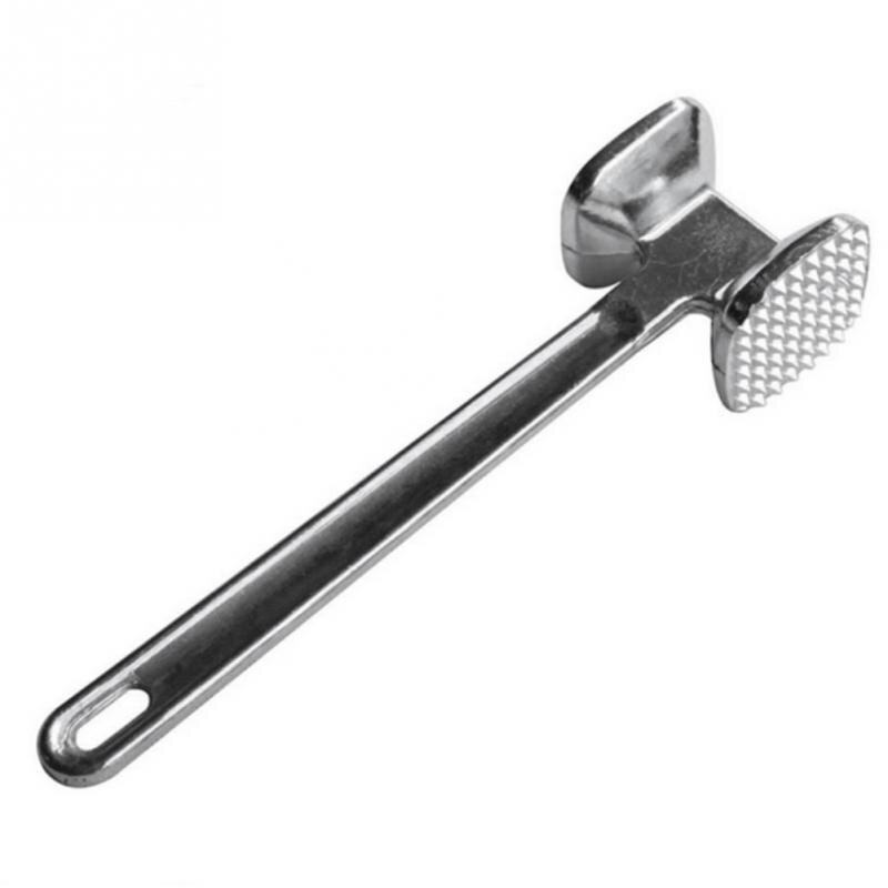 Utensilios de cocina multifunción, martillo de carne de dos lados, tensores sueltos, herramientas portátiles de carne de cerdo, aleación de aluminio, 1 pieza,