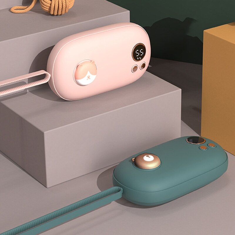 5000mAh USB Rechargeable Electric Hand Warmer Winter 2 in 1 Mini 5V Long Life Pocket Power Bank Heater