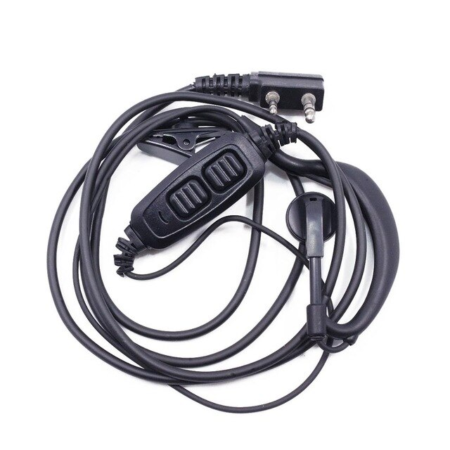 Baofeng UV-82 2 Stift Dual PTT Headset verdeckt Luft akustisch Rohr Ohrhörer Für POFUNG UV82 UV-82HP UV82HP UV-8D Plus Walkie Talkie: 1X G-gestalten ohr hook