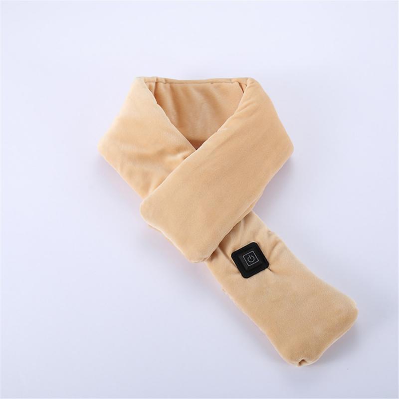 Electric Heating Bib Warm Men Women In Winter Heating Bib Multi-temperature Adjustable Bib Outdoor Hiking Riding Scarf: Khaki