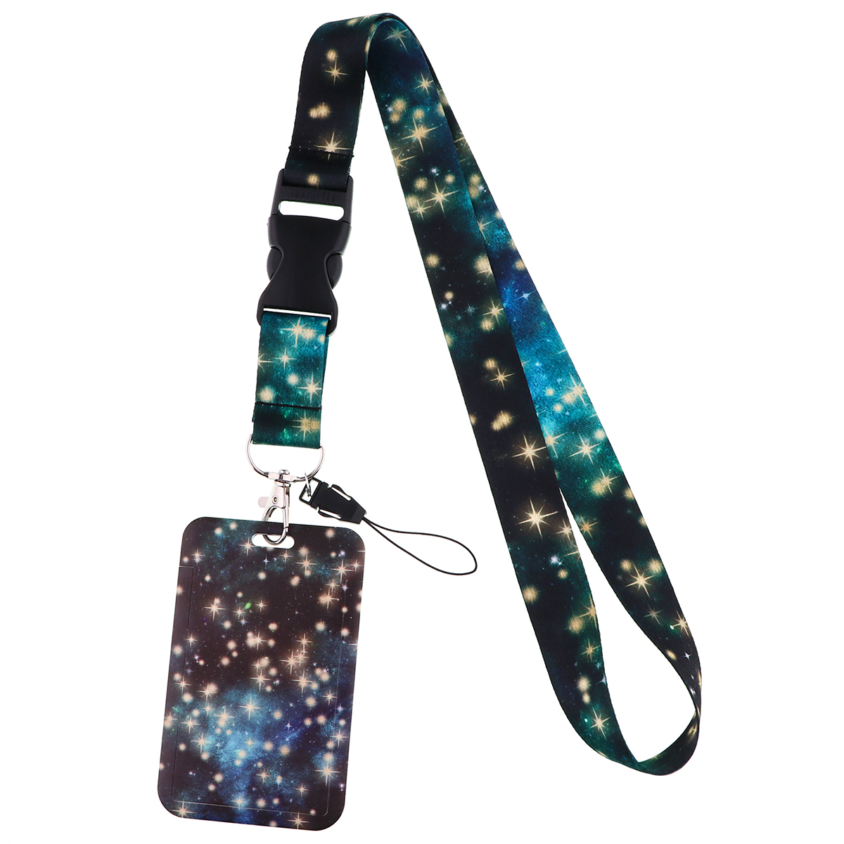 CB1028 Smycze Starry Sky do kluczy Smycz na szyję Smycz na kartę ID Uchwyt na klucze Siłownia Uchwyt na identyfikator DIY Wiszący sznur Art Key Chain