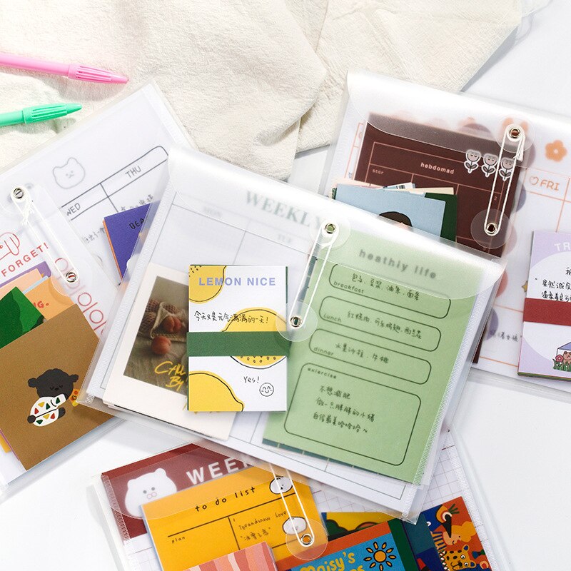 Veckoplanerare papper klistermärke dagbok kawaii agenda schema skola kontor student pm schema leveranser