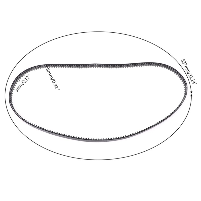 Automatisk brödmaskin transportband band rem perimeter 537mm köksstöd