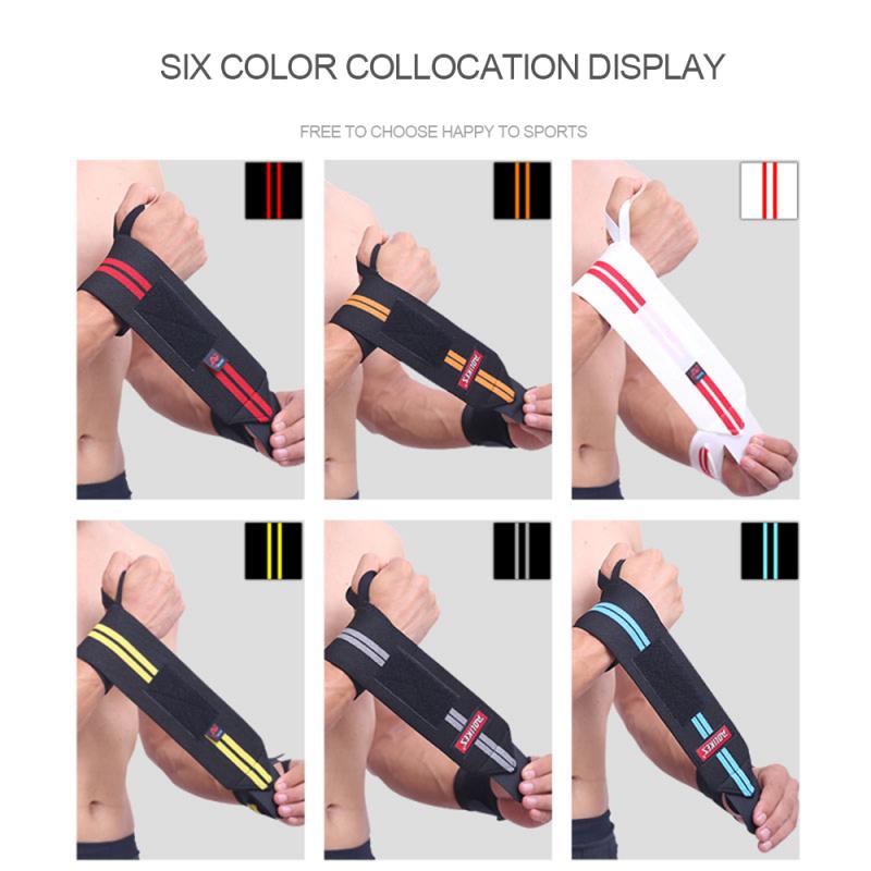 1 Paar Polsband Elastische Pols Wraps Bandages Gewichtheffen Ademend Grip Barbell Ondersteuning Bandjes Hand Protector Sport Veiligheid