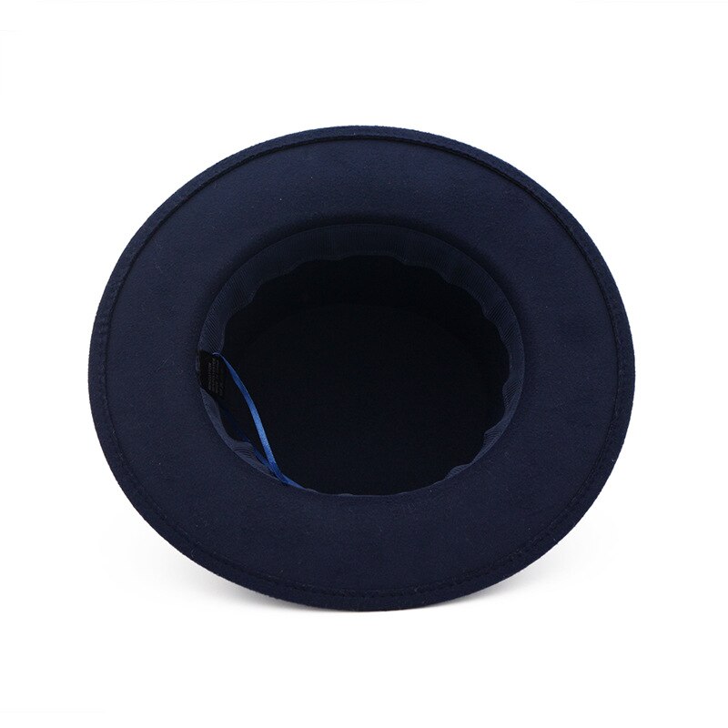 DINGDNSHOW-Sombrero Fedora a la , Sombrero de lana para Hombre, Gorra de invierno, sombreros de fieltro para mujer, Sombrero plano para Hombre