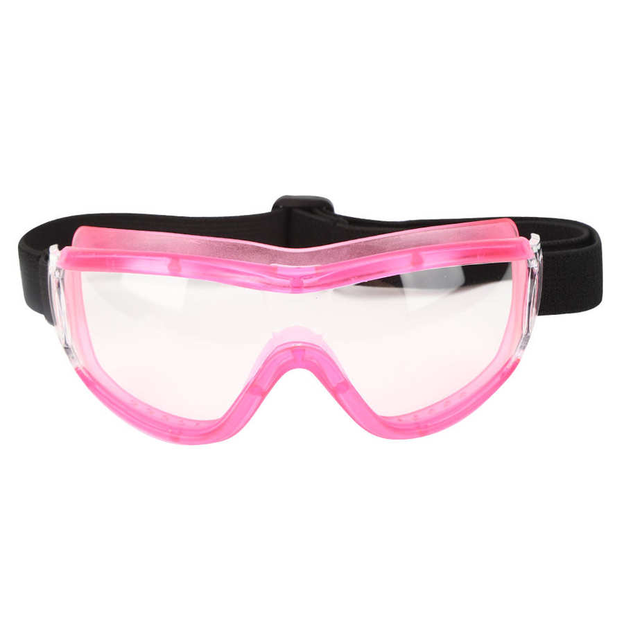 Gafas de seguridad para niños, lentes protectoras transparentes antivaho para exteriores, ciclismo, escalada, senderismo, a prueba de viento: Pink