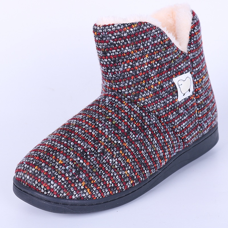Stivali da neve caldi e morbidi stivali invernali da donna stivaletti da donna stivali da donna antiscivolo morbidi piatti stivaletti da lavoro a maglia per la casa scarpe invernali