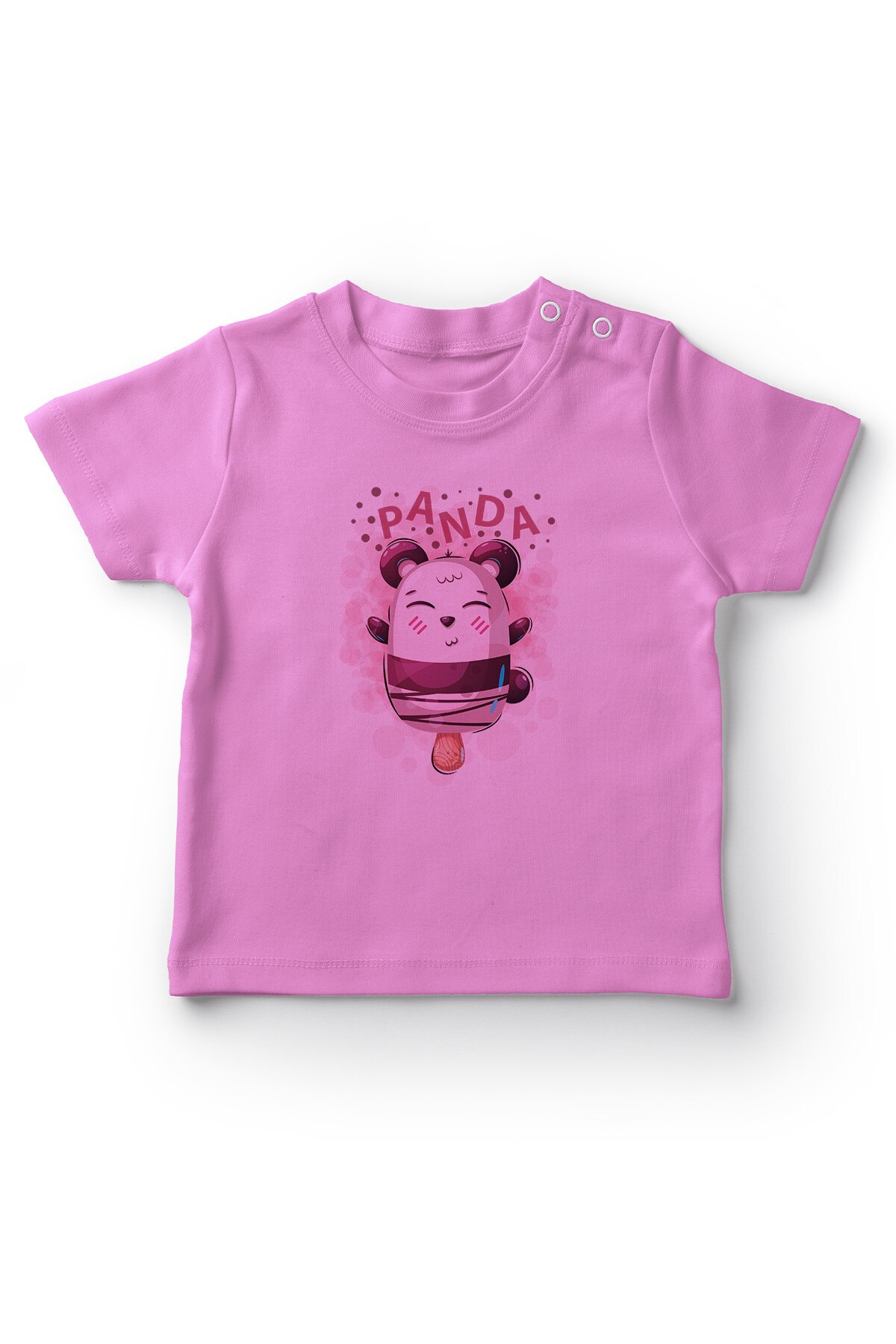 Angemiel Baby Cute Ice Cream Panda Baby Girl T-Shirt Pink