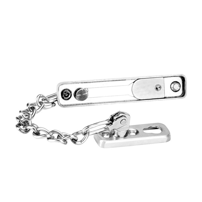 Thickened Stainless Steel Hotlinking Door Latch Hotel Company Home Security Chain Latch Door Chain Hardware Furniture