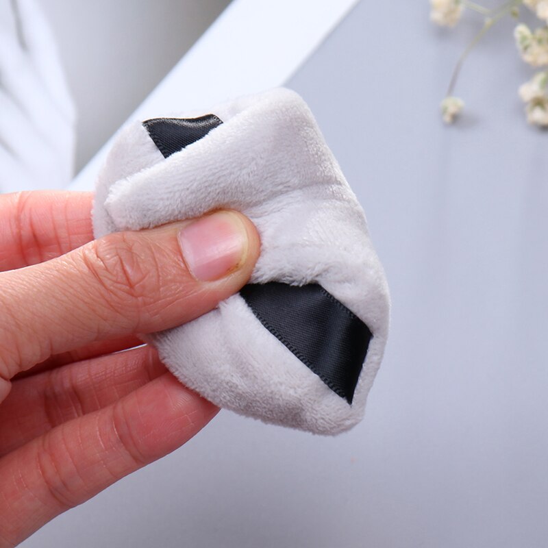 Mini Triangle Velvet Facial Face Puff Cosmetic Makeup Cotton Satin Puffs Sponge