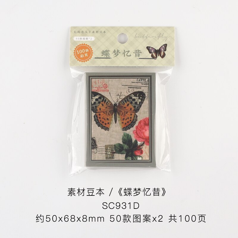 Mini Book Background Material Paper Kraft Paper Scrapbooking/Card Making/Journaling Project DIY Diary Decoration LOMO Cards: 1