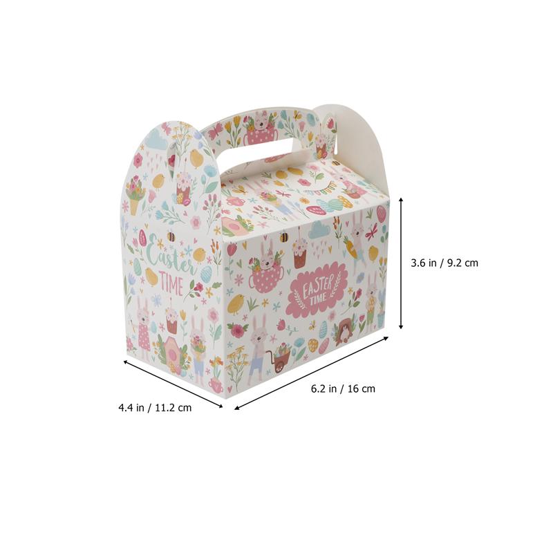 12pcs Easter Boxes Candy Packing Box Easter Egg Storage Box Party Decoration Accessories