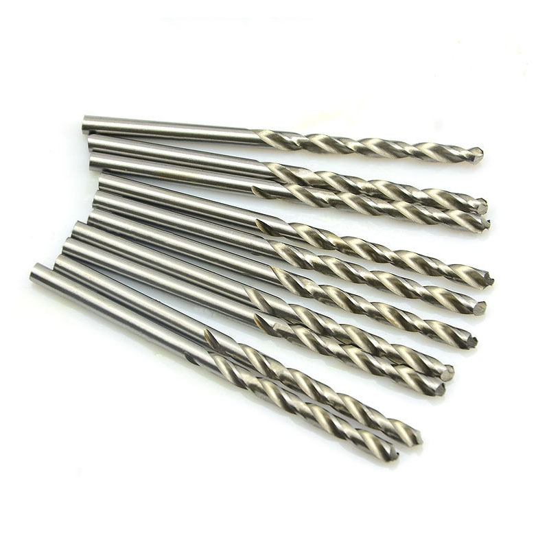 10 Uds. Brocas helicoidales de 0,5-3,2mm HSS juego de brocas de acero de alta velocidad Micro vástago recto herramientas de madera para taladros eléctricos