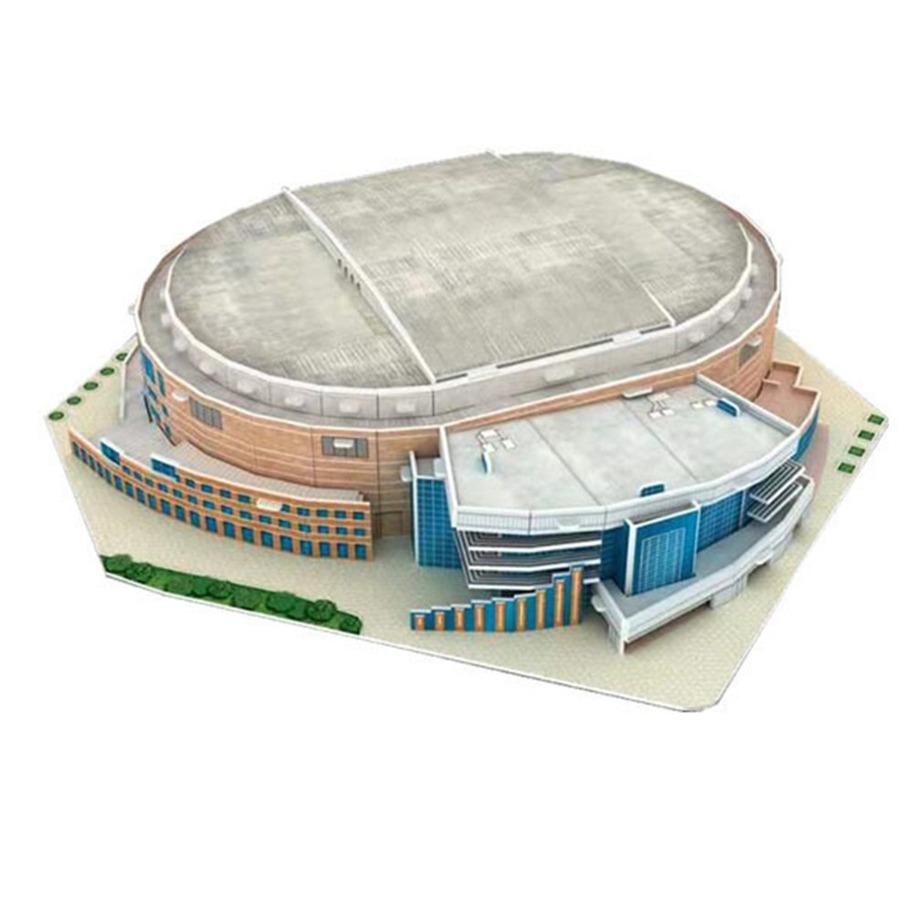 FAI DA TE 3D Jigsaw Puzzle Del Mondo Stadio di Calcio di Calcio Europeo Parco Giochi Costruzione del Modello Assemblato Giocattolo Di Puzzle Per I Bambini: violet