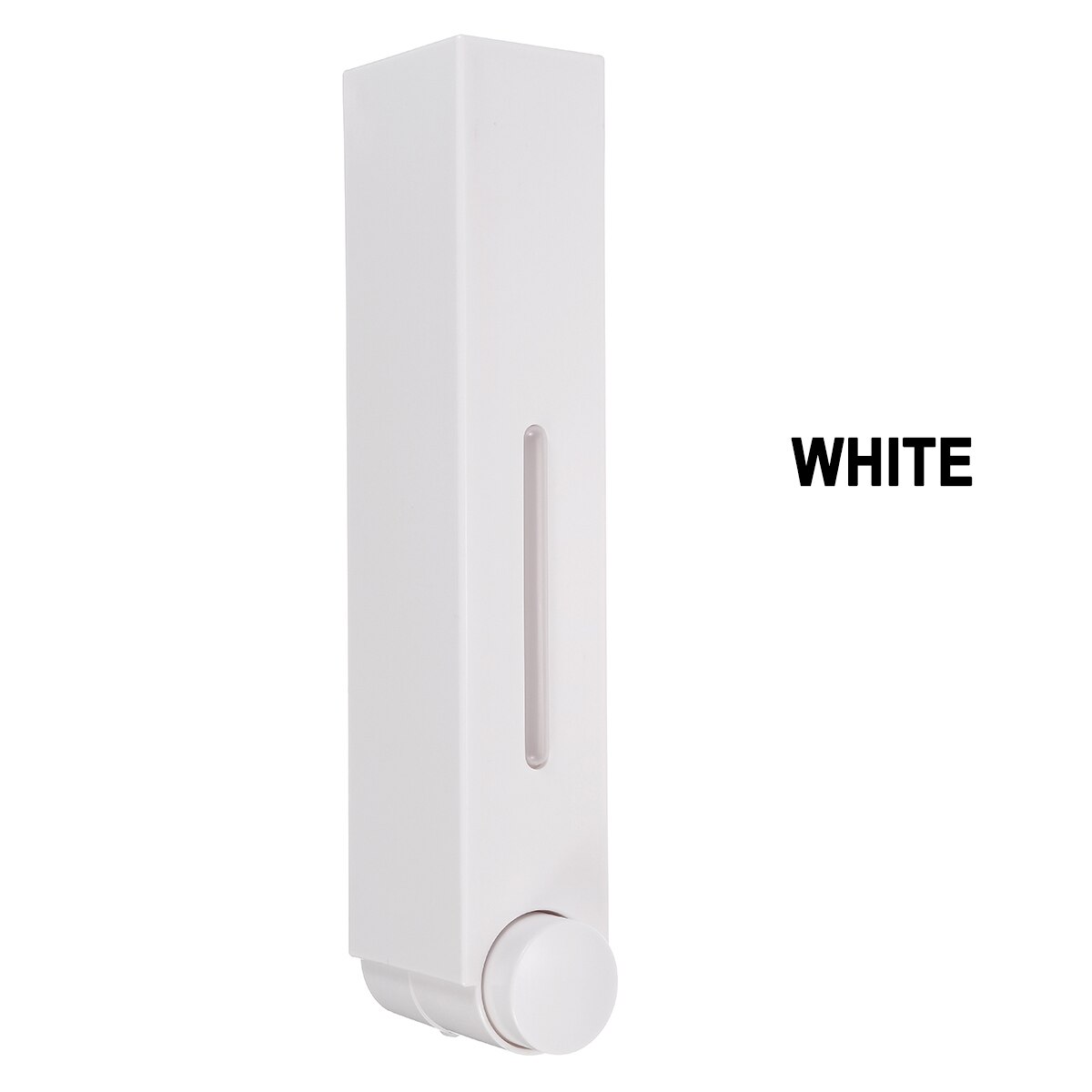 Wall Mounted Soap Dispenser Bathroom Liquid Soap Dispenser Washing Lotion Hand Shampoo Body Shower Cleaning: White Single