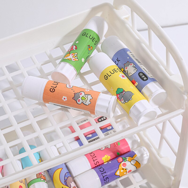 Yatniee 1pcs Cartoon Glue Stick Student Office Supplies Glue Stick High Viscosity Strong Hand DIY Children Glue Stick