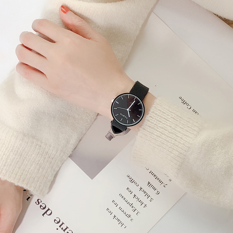 Relojes de Ins para mujer, de Color caramelo reloj de pulsera, reloj de silicona gelatinosa coreano, para mujer: 01