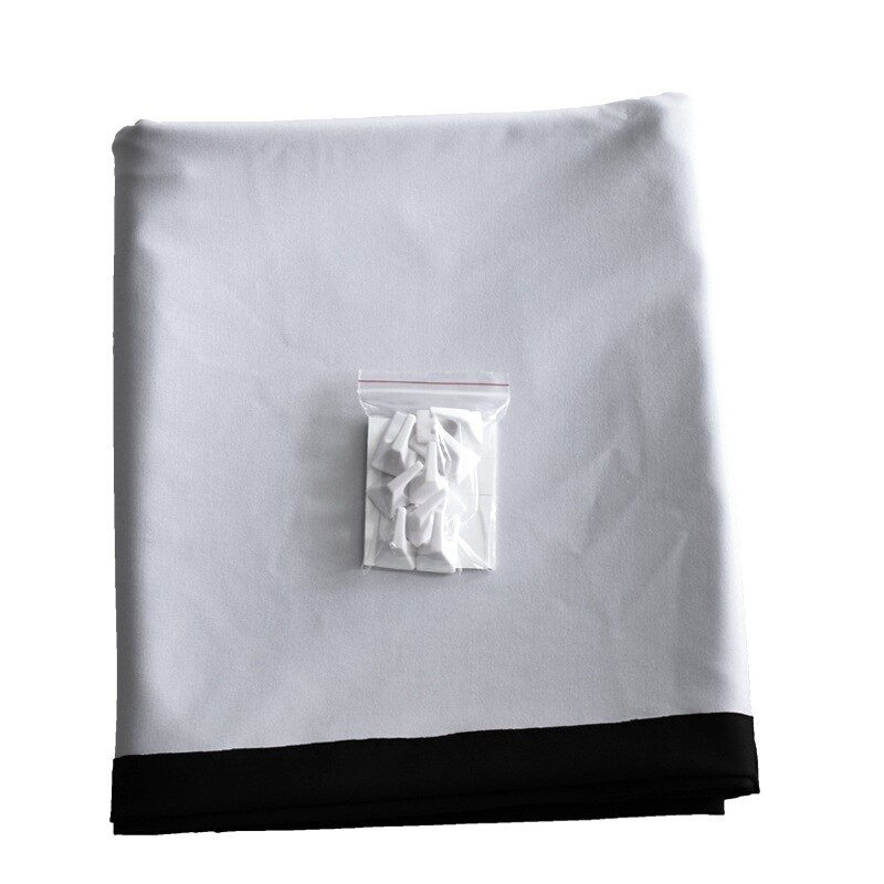 100inch 60inch Portable Projection Screen 16:9 Thin Transparent Polyester Cloth Projection Screen For Home Outdoor Theater