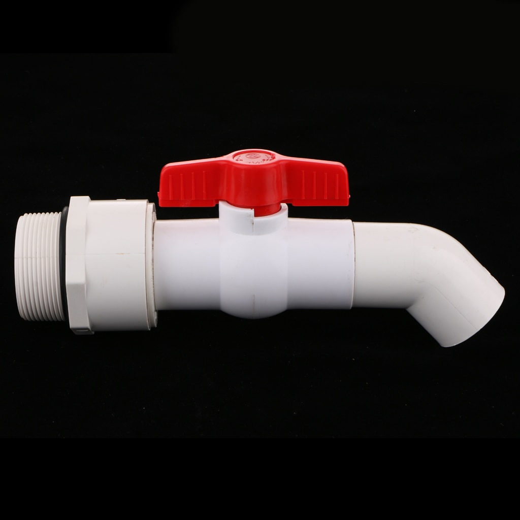 40mm Outlet Plastic Drum Barrel Spigot Faucet Taps 45 Degree DN50 (2inch) Connection