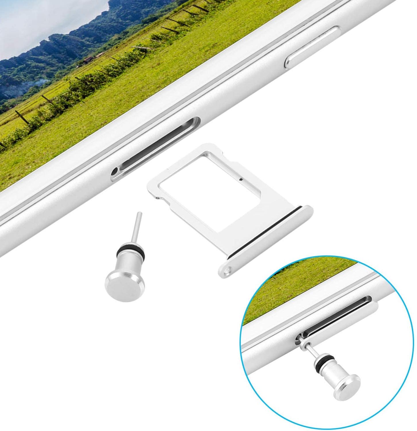 Conector de puerto de carga 3 en 1 para iPhone 5S, 6, 6S, 7, 8 X, accesorios para teléfono