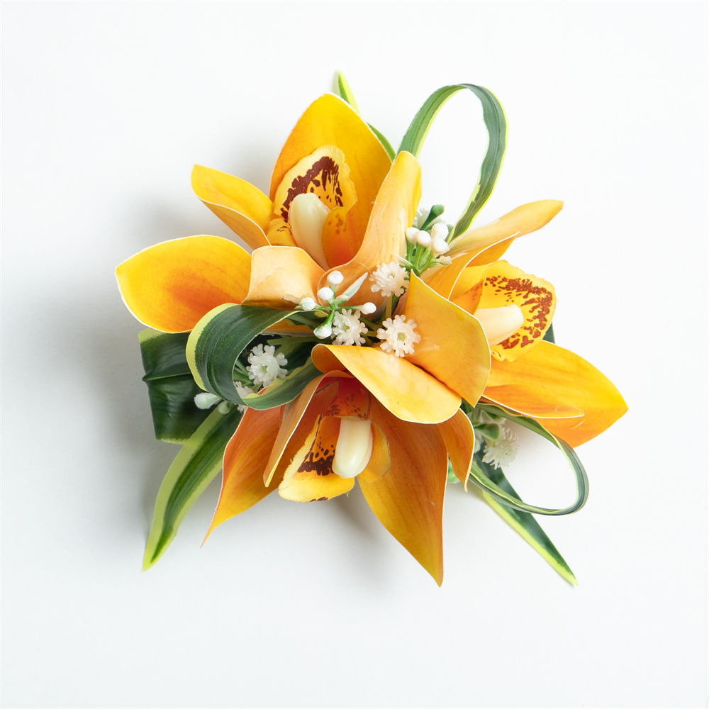 Pinza para el pelo BB de estilo Tropical, tocado de novia con flor de seda hawaiana, tocado de flor de orquídeas, accesorios de baile Aloha Hula