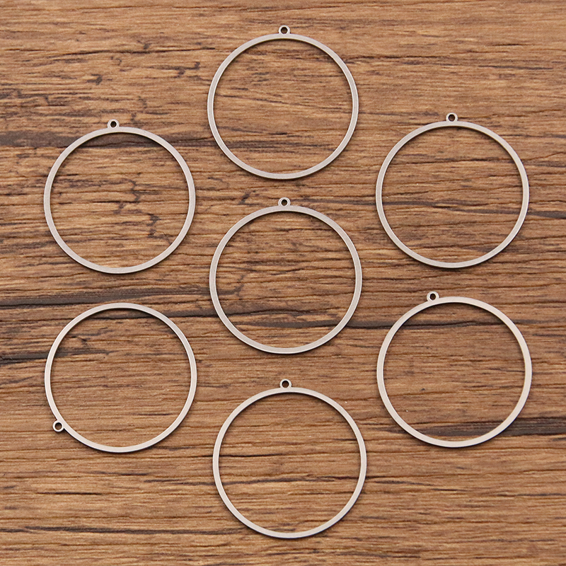 SMASOLO 100 Stuks Metalen Open Bezel Lege Ronde Frame Hangers