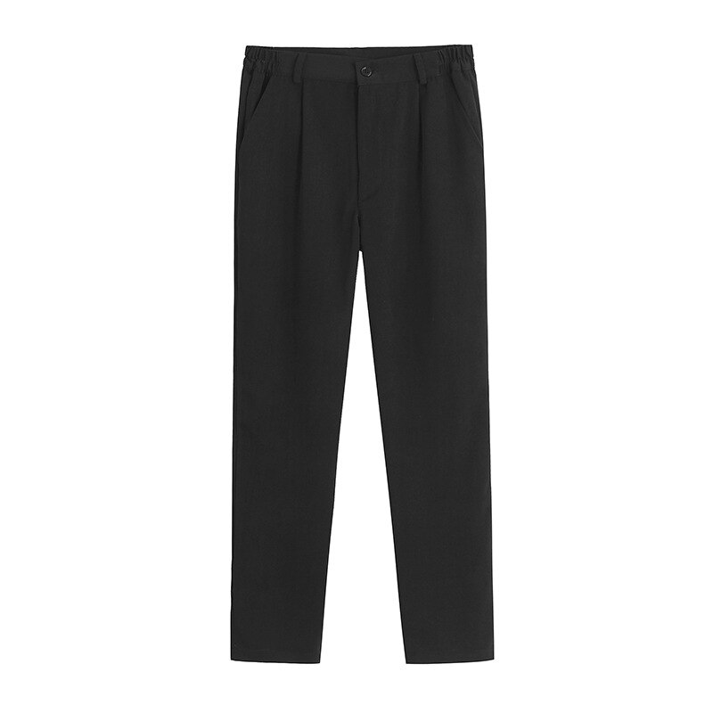 Uniforme escolar británico de Japón para hombre, uniforme escolar, Pantalones rectos, color negro: 4XL