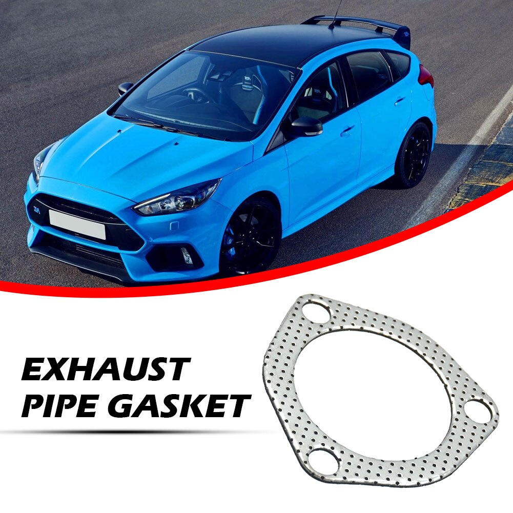 Ultra Seal 2-Bolt Exhaust Flange Gasket - 2.5 Inch High Temp Graphite & Steel, Pack Of 2