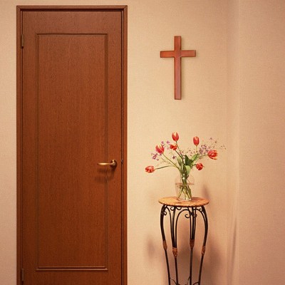 Grote massief houten hanger Christian woonkamer studeerkamer decoraties Kruis decoratie