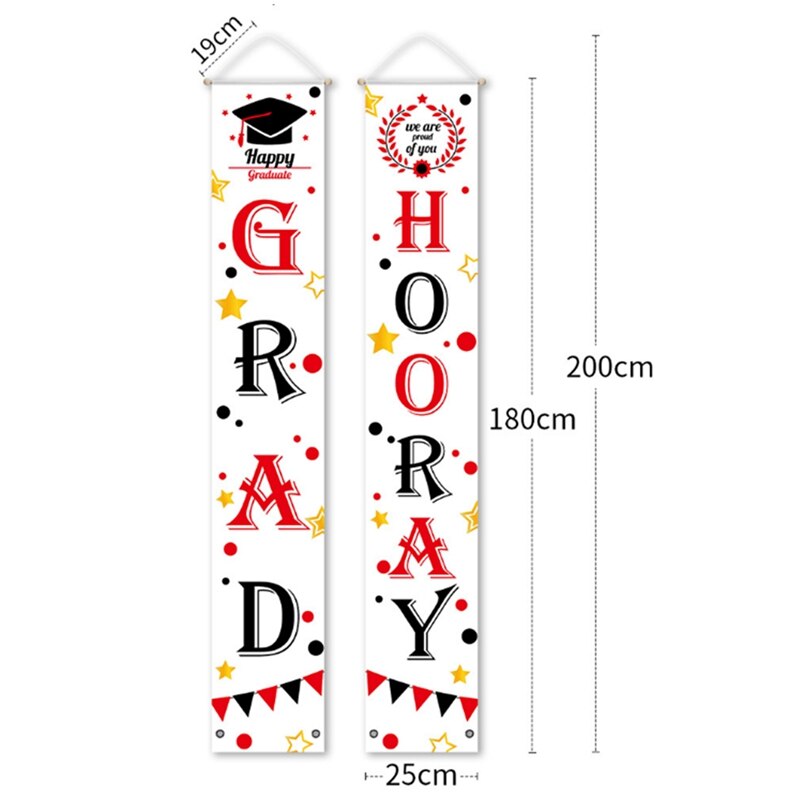 temporada de graduación decoración de la cortina de la de graduación de cortina Banner Decoración