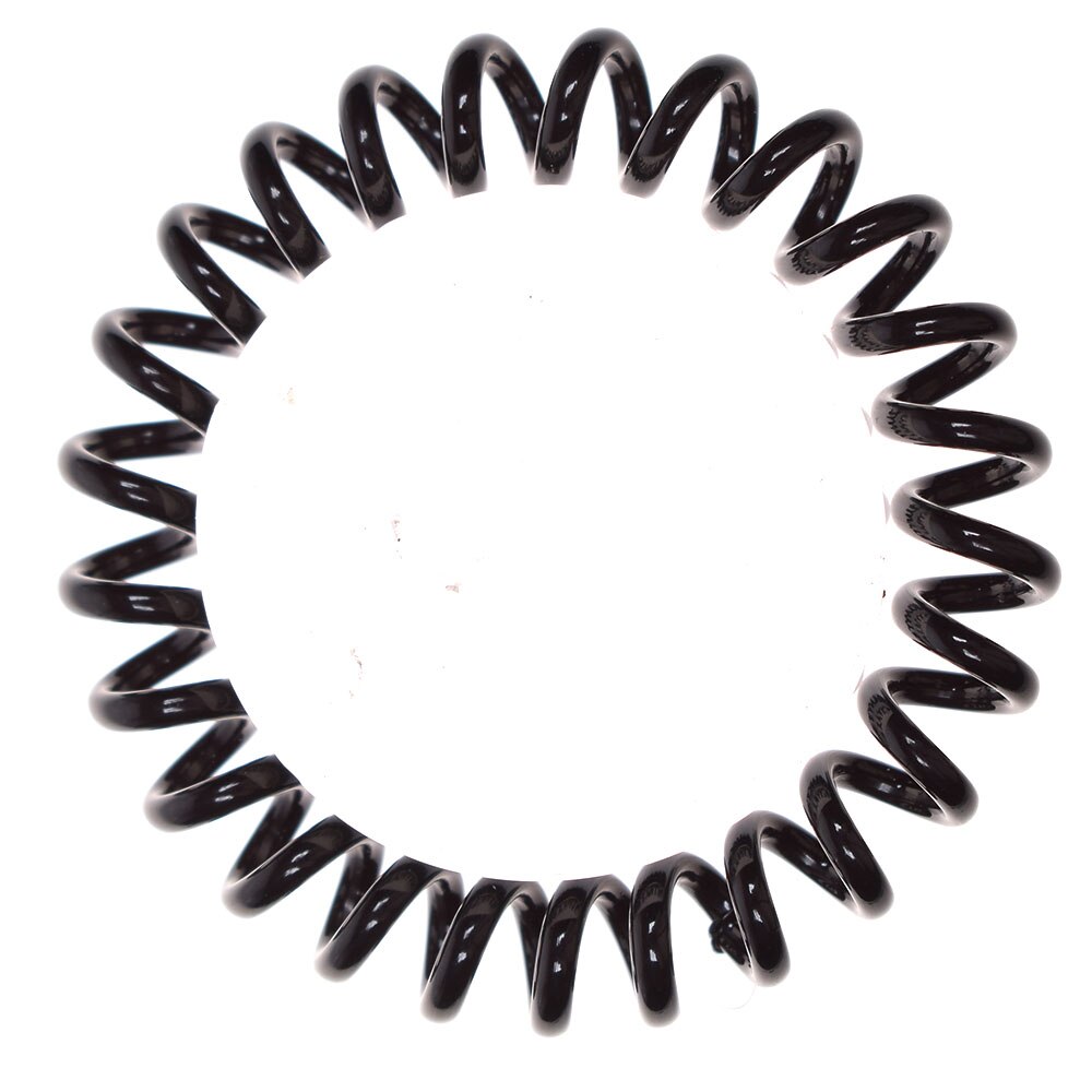 5PCS Linha De Fio De Telefone Preto Laços Elásticos Para O Cabelo Scrunchy, faixa de Borracha de Goma Para O Cabelo Acessórios de Cabelo Corda De Borracha primavera