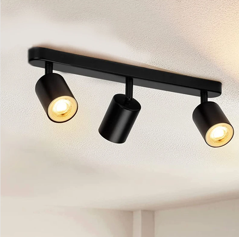 Dæmpbar led  gu10 spotlight tøjbutik baggrundsvægspotlight 7w 12w stilampe overflademonteret loftspotlight  ac 220: Lysegul / Blå