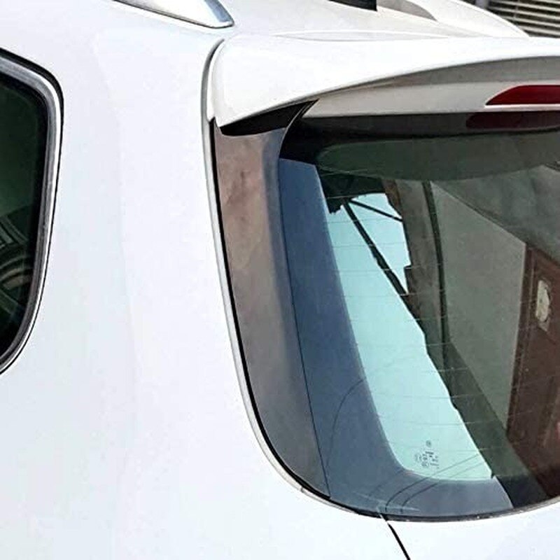 Tilbehør abs plast bagvinge tag side spoiler blank sort kompatibel med volkswagen passat  b6 vogn