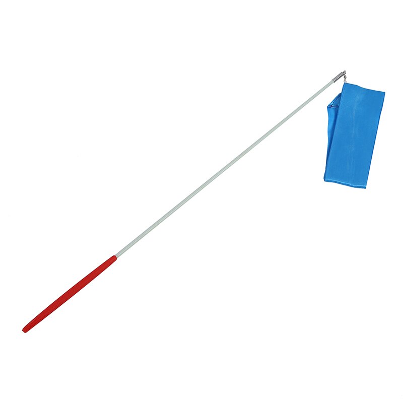 Gymnastique danse ruban gymnastique rythmique Streamer tige bâton virevoltant fête chinois nouvel an-bleu.